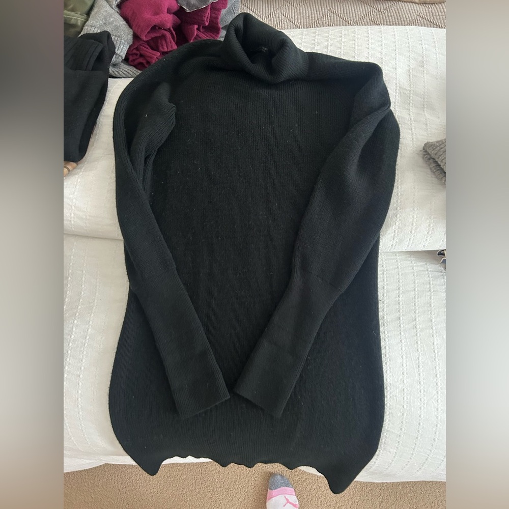 Black sweater dress